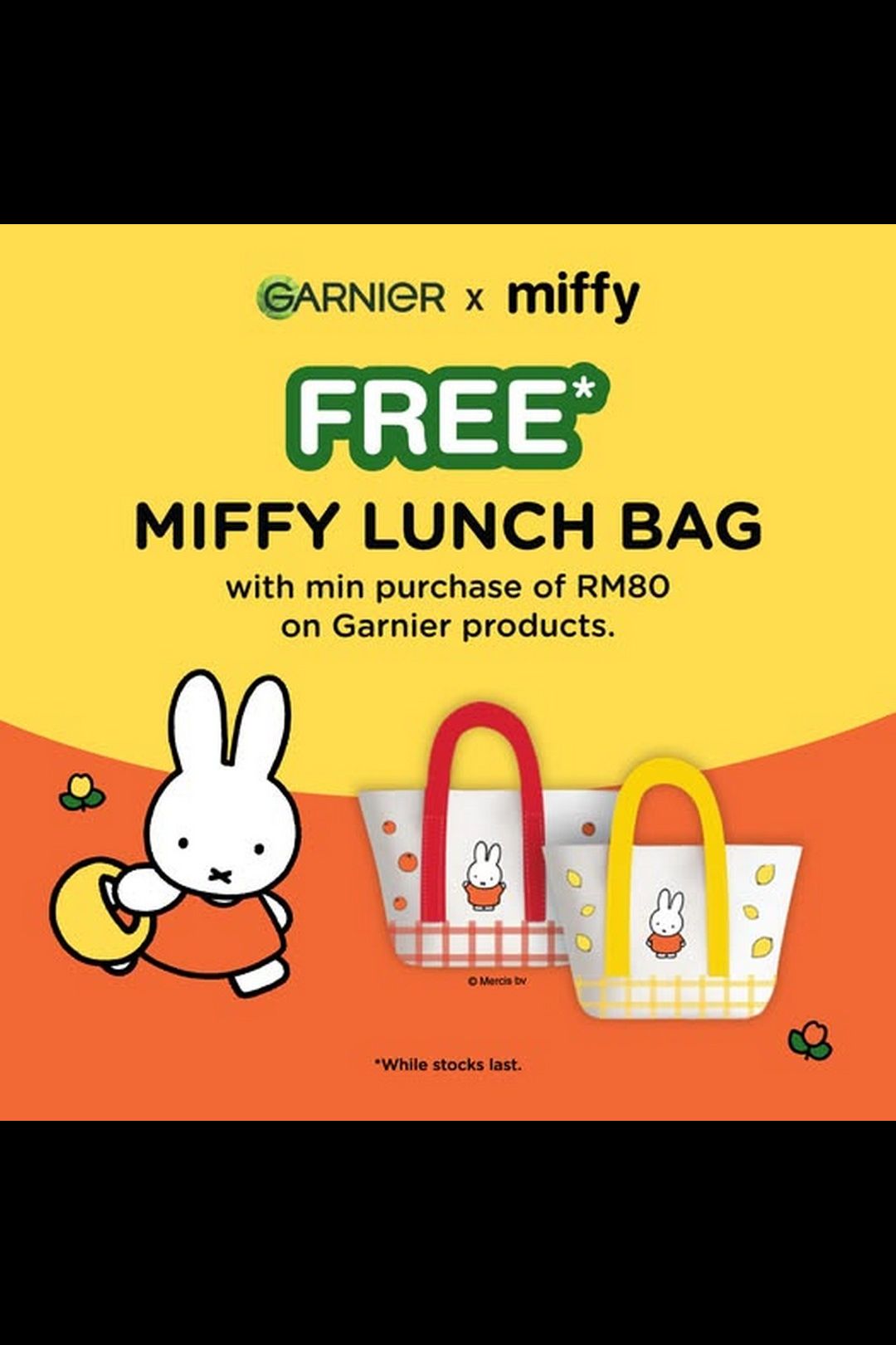 AEON Wellness: Miffy Lunch Bag Giveaway with Garnier Purchase Promotion!