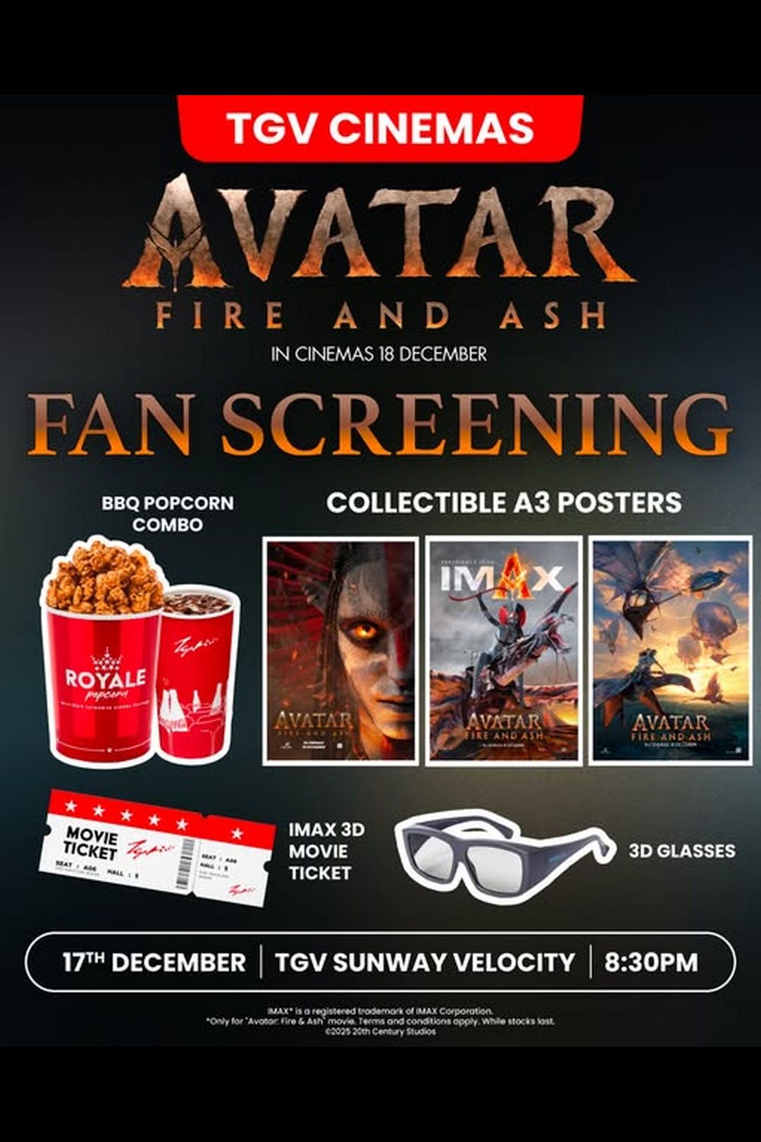 Avatar: The Way of Fire Fan Screening: Special Event with IMAX 3D & Collectibles!
