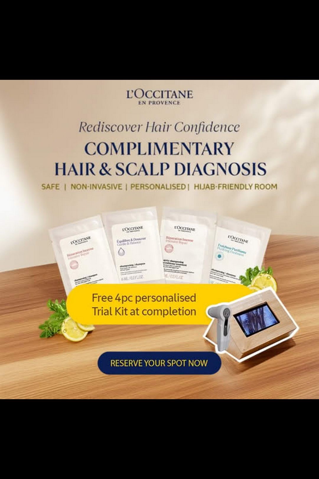 Enjoy a Complimentary Hair & Scalp Diagnosis + FREE 4-Piece Trial Kit at L’OCCITANE Malaysia!