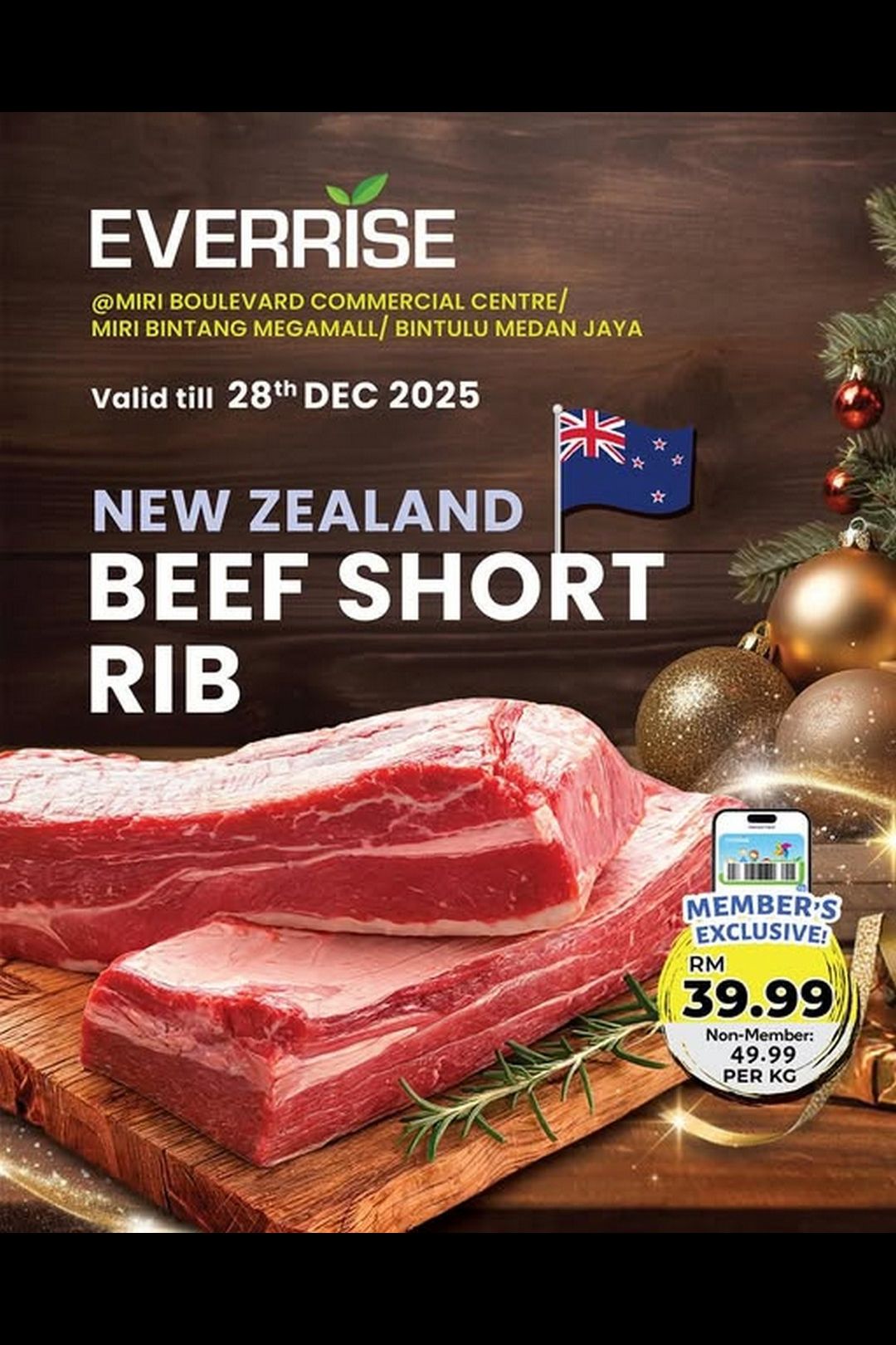 Everrise Malaysia: New Zealand Beef Short Rib Christmas Promotion!