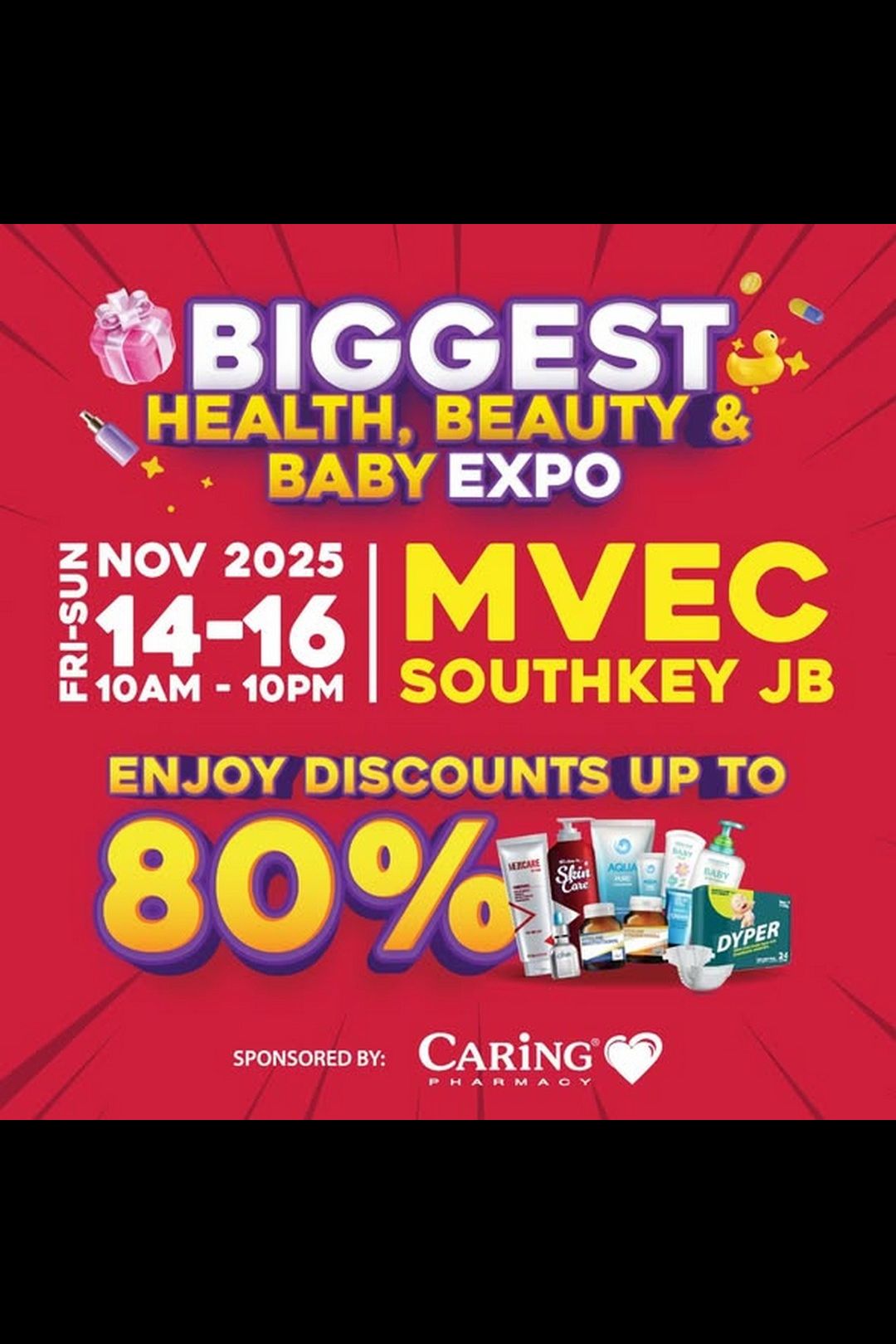 Experience CARiNG PHARMACY’s Mega Health & Beauty Sale – Up to 80% OFF Nationwide!