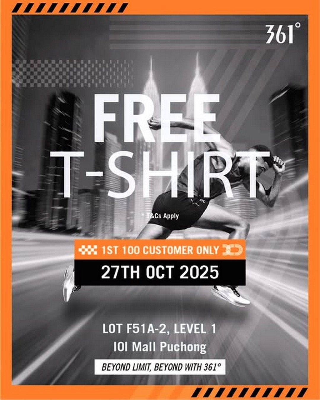 FREE 361° T-shirt! 