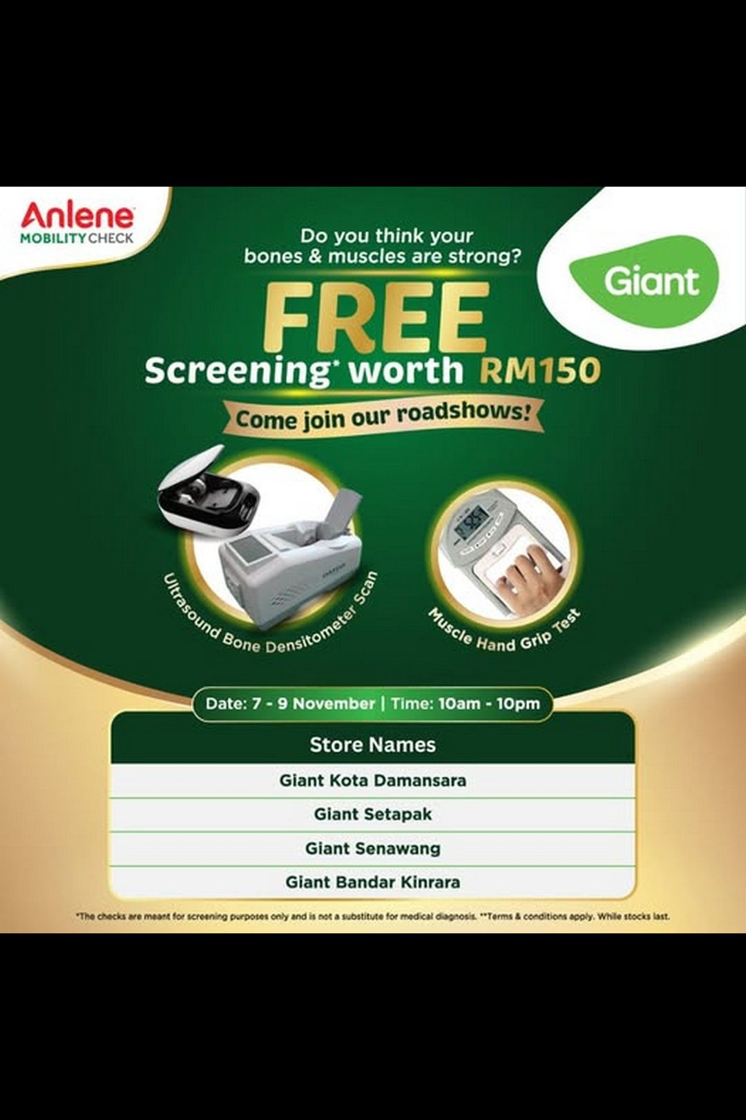 FREE Exclusive Gift with every Anlene purchase !