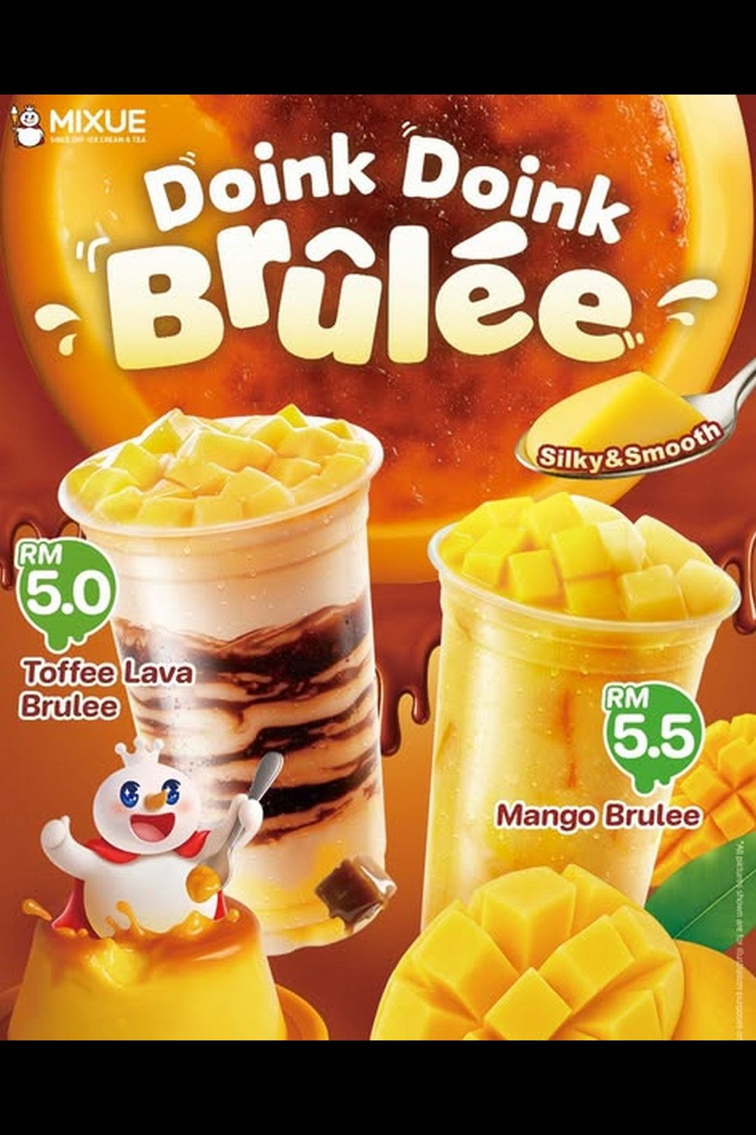 Free - RM1 OFF - MIXUE Doink Doink Brûlée Challenge
