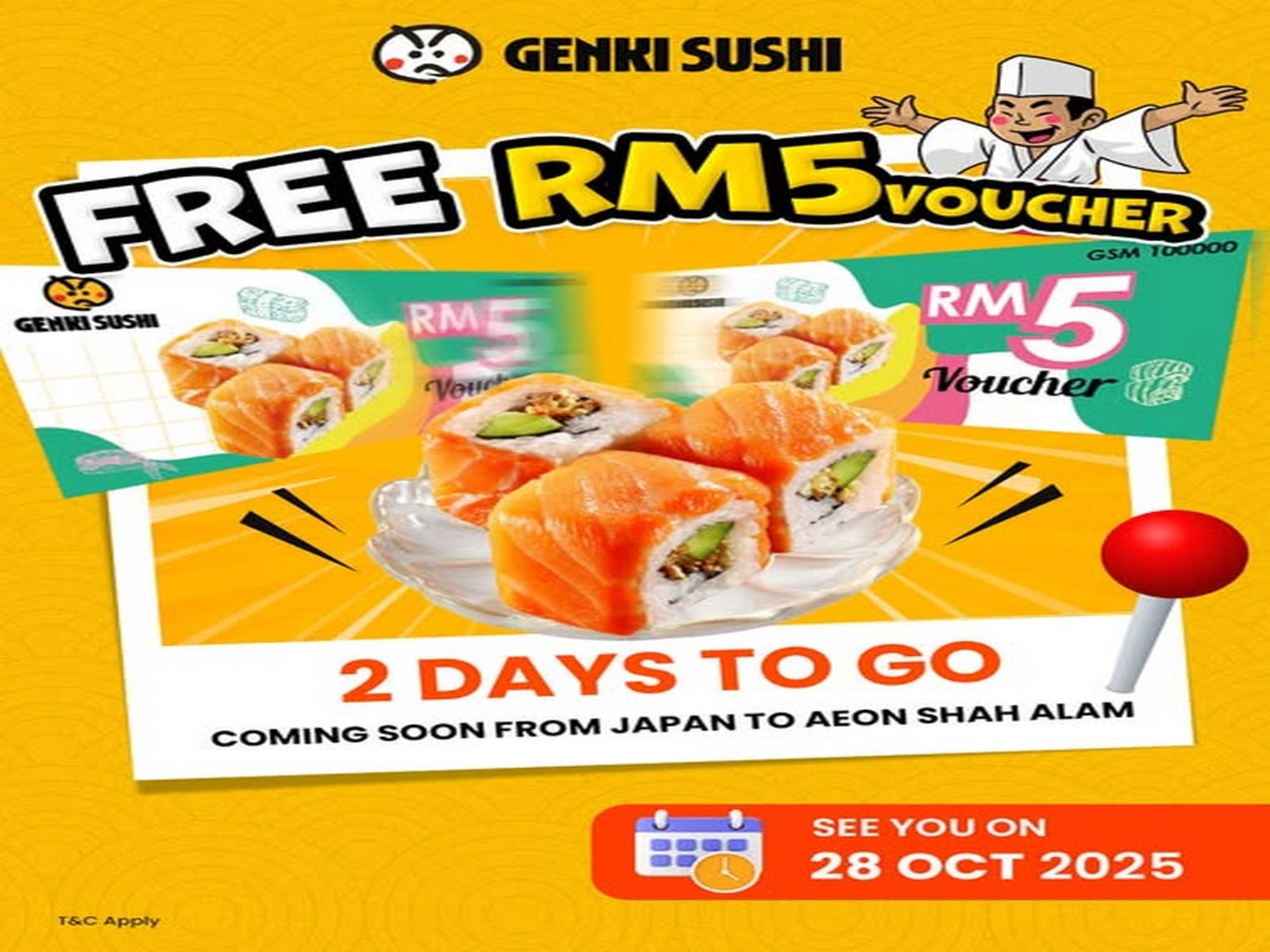 Free RM5 for Grand Opening