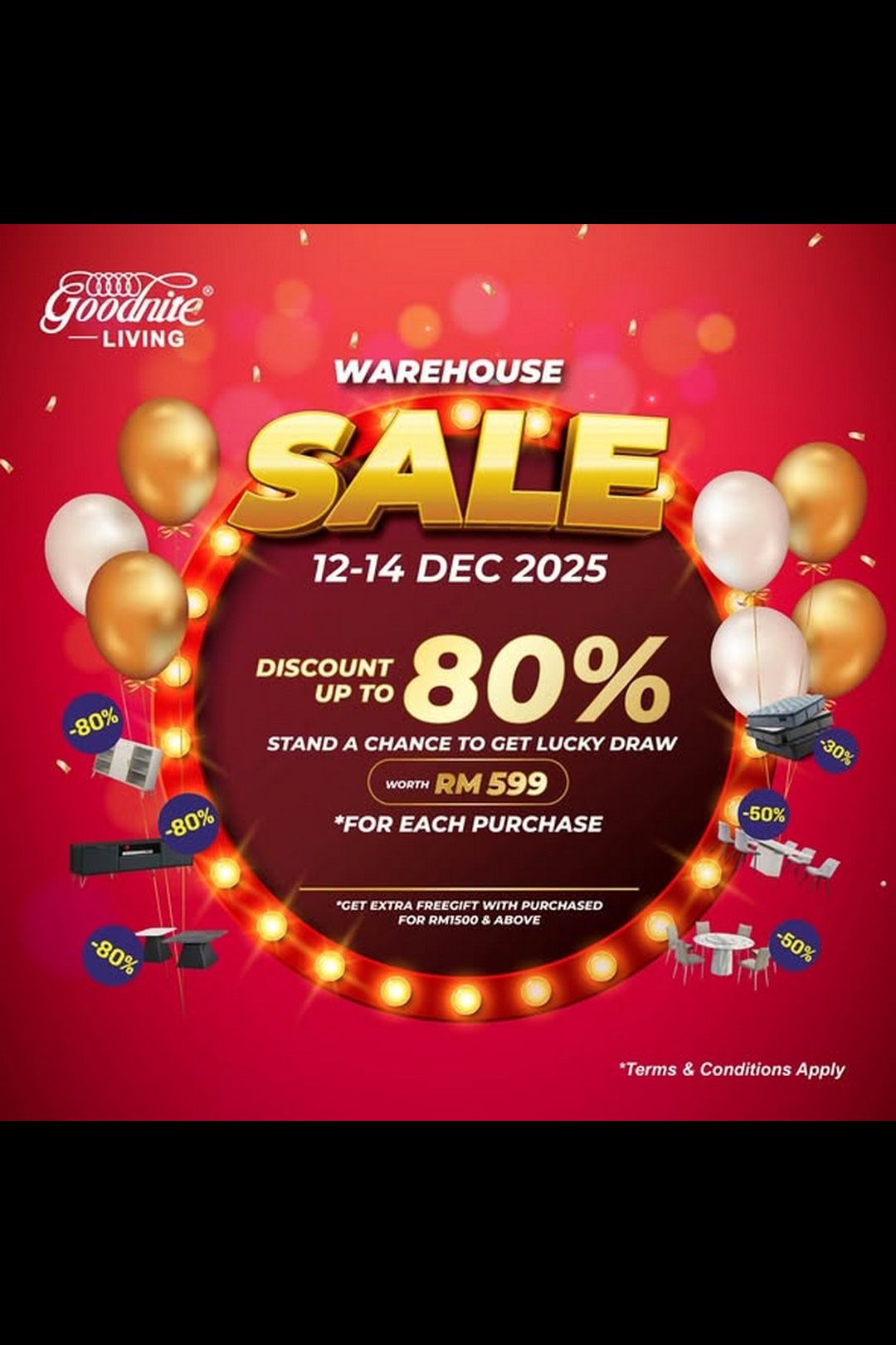 Goodnite Living: Ultimate Warehouse Sale: Clearance on Premium Furniture at Up to 80% Off!