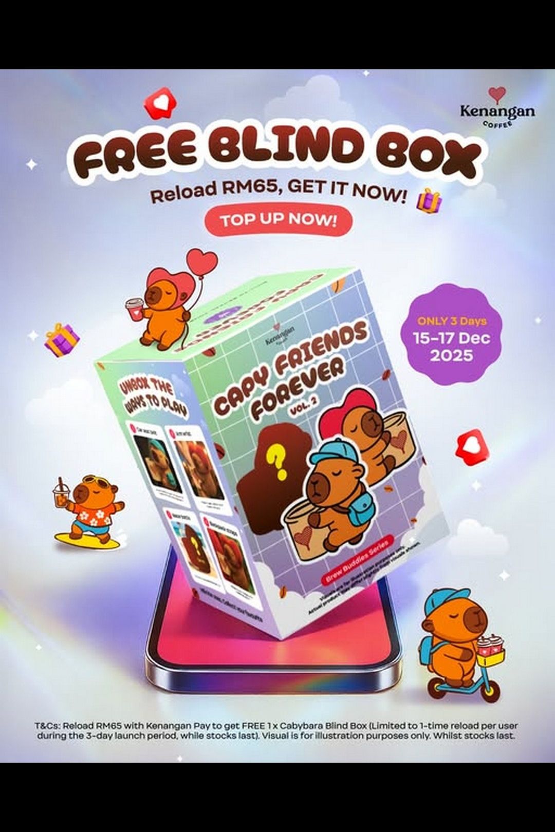 KENANGAN COFFEE CAPYBARA BLIND BOX — FREE GIFT! 