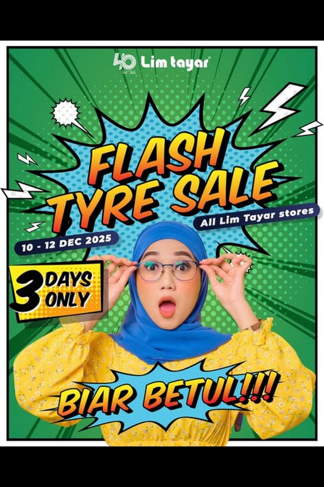 Lim Tayar: 3-Day Flash Tyre Sale – Up to 26% Off Selected Tyres!