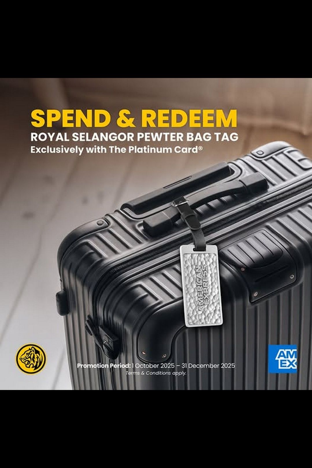 Maybank’s Shop, Spend & Redeem Campaign — Earn a Limited-edition Royal Selangor Pewter Bag Tag !
