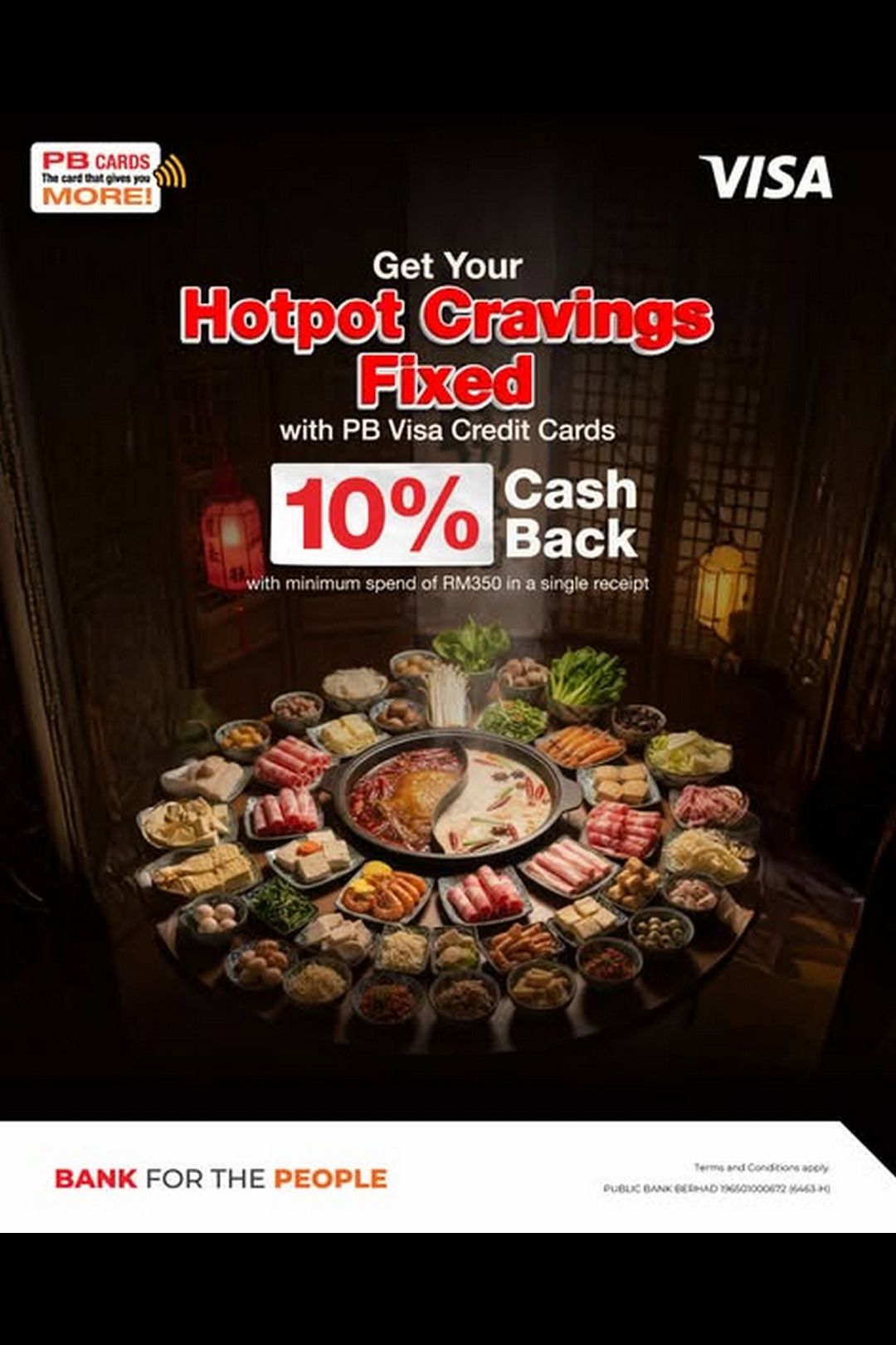 Public Bank: Get 10% Cash Back with PB Visa Credit Cards Promotion!