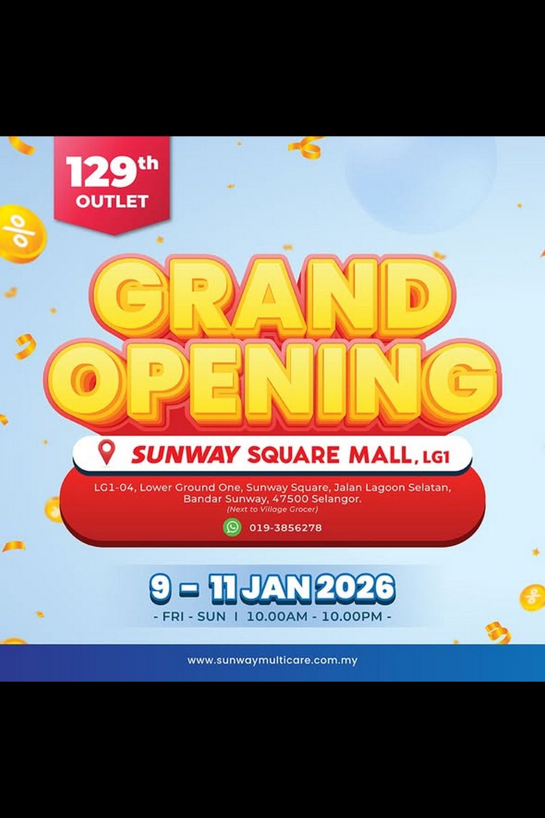 Sunway Multicare Pharmacy Sunway Square Mall Grand Opening Sale & Giveaway!