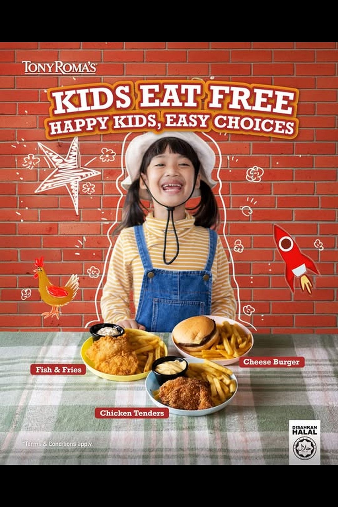 Tony Roma’s Malaysia: Kids Eat Free Promotion – Enjoy Family Meals Together!