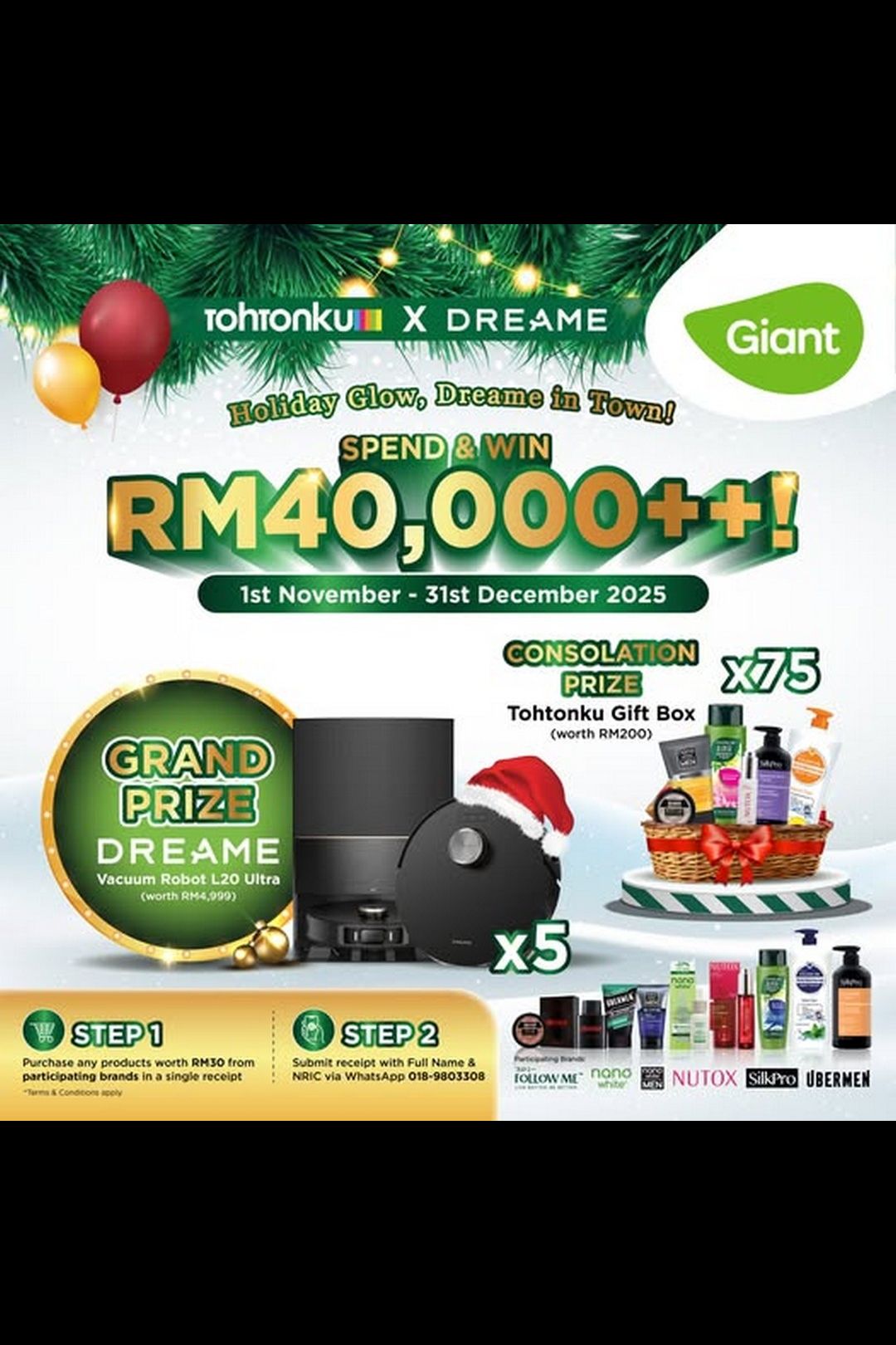 Win Over RM40,000 Worth of Prizes at Giant Malaysia!