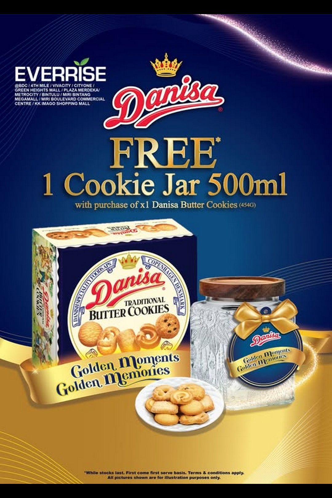  Everrise Malaysia: Buy 1 Danisa Tin, Get FREE 500ml Cookies Jar Promotion!