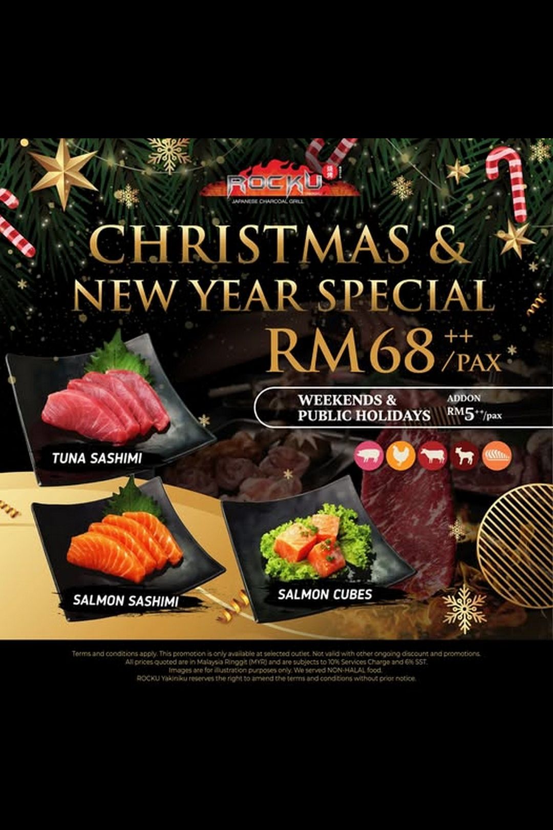  Festive Buffet Deal at ROCKU Yakiniku!