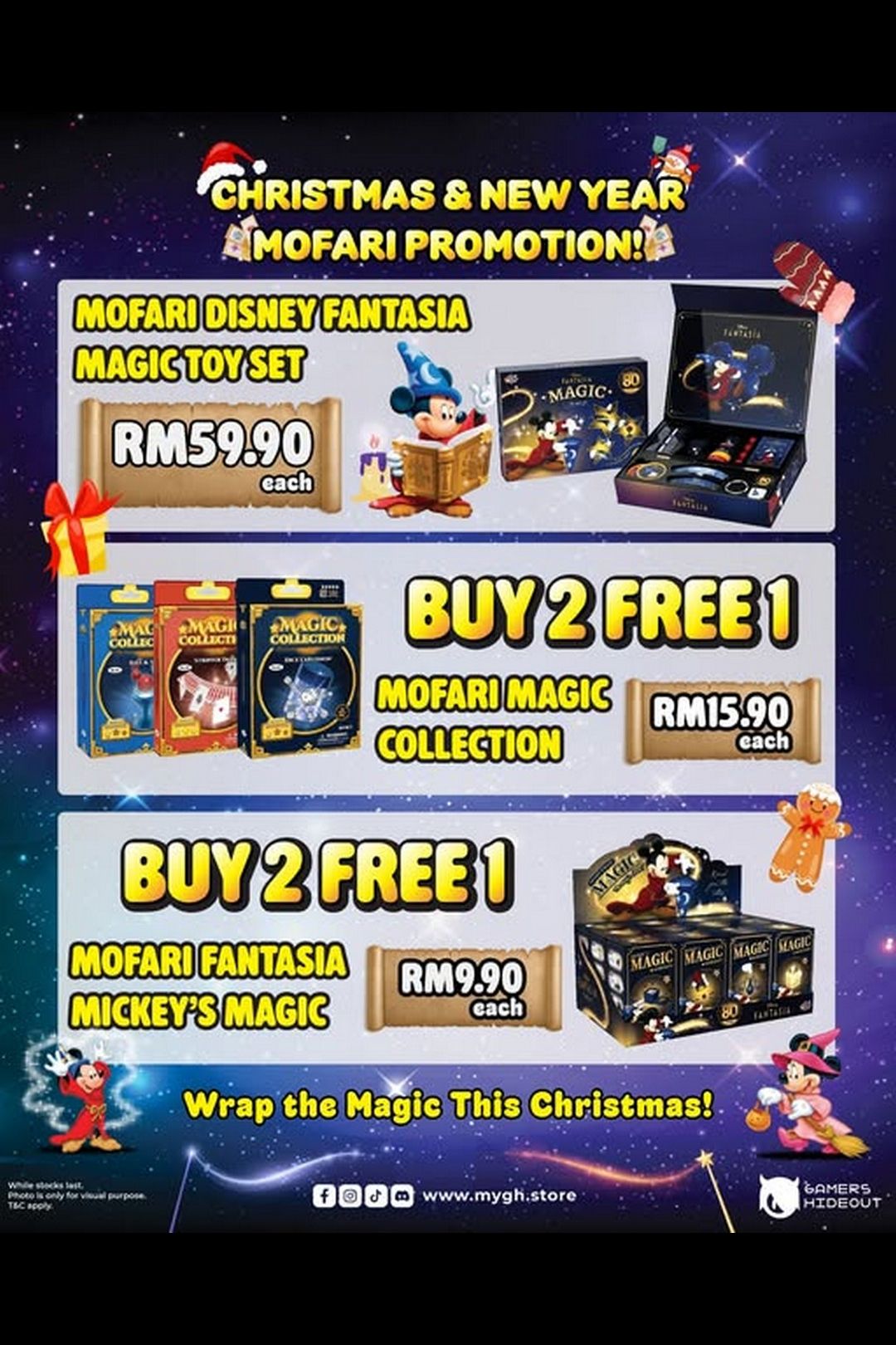  Gamers Hideout Malaysia: Christmas & New Year Mofari Fantasia Magic Sets Buy 2 Free 1 Promotion!