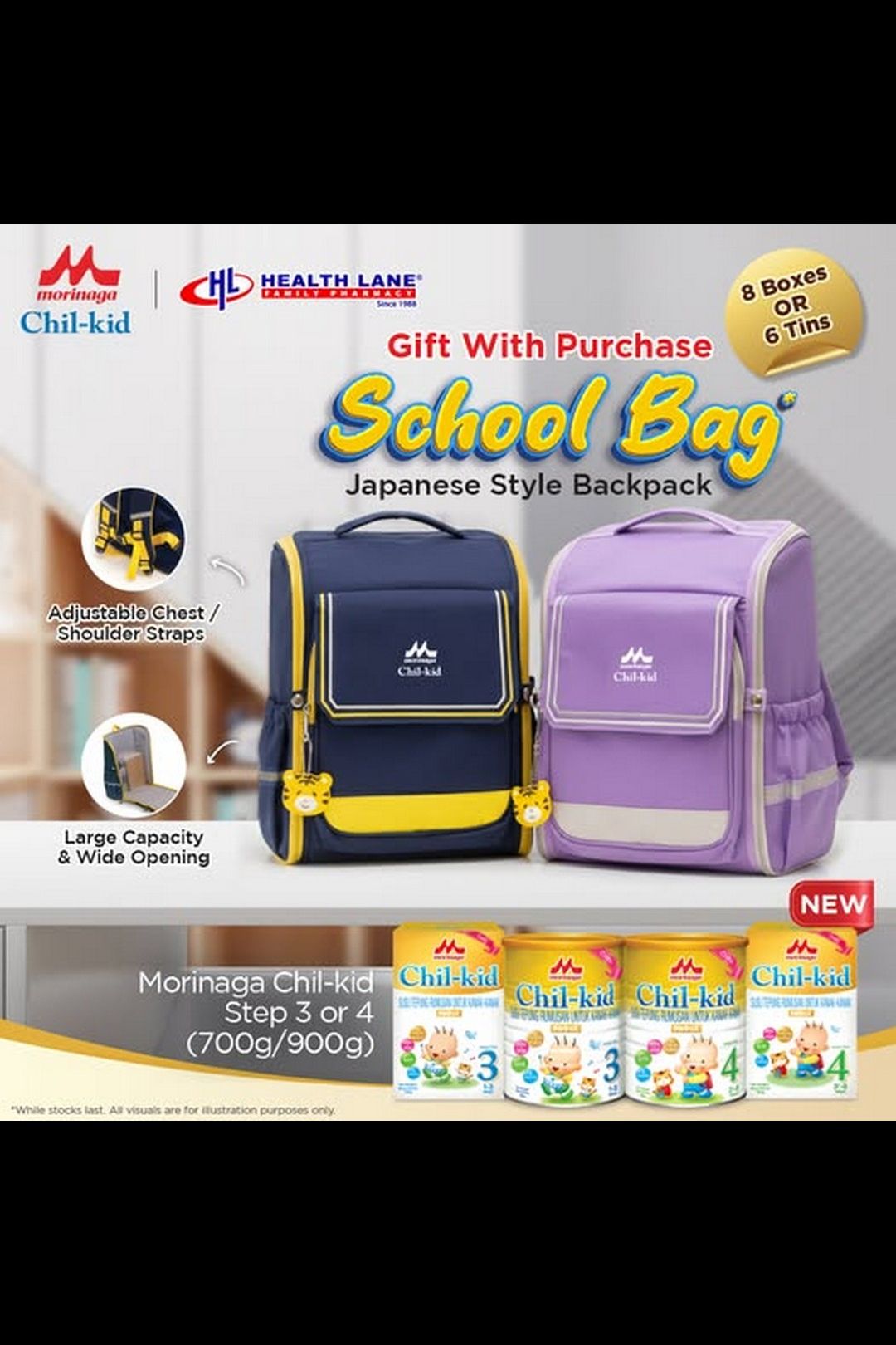  Health Lane Family Pharmacy: Morinaga School Bag Promotion – Free Gift with Purchase!