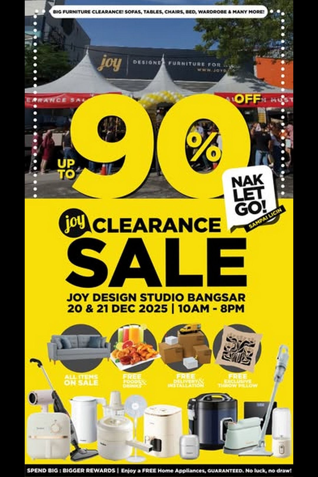  Joy Design Studio, Massive Furniture Clearance Sale, Up to 99% Off Deals and Rewards !