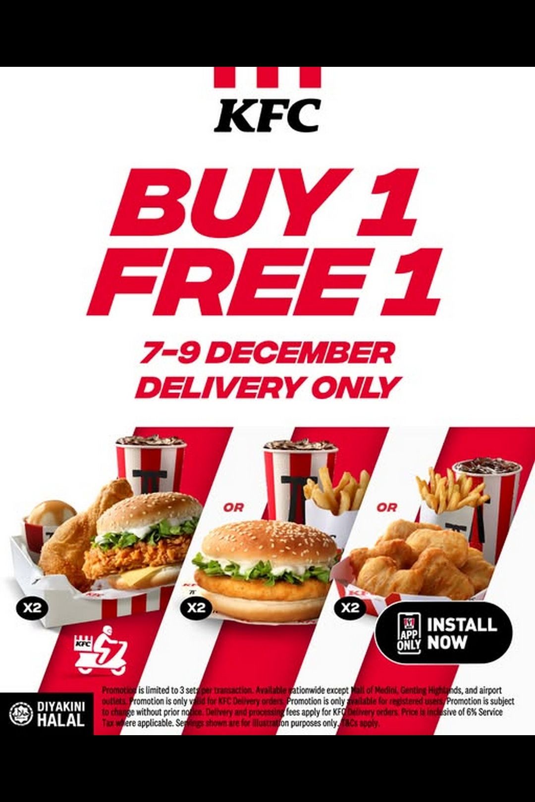  KFC Kepci Members Day B1F1 Deal – 7–9 December 2025!