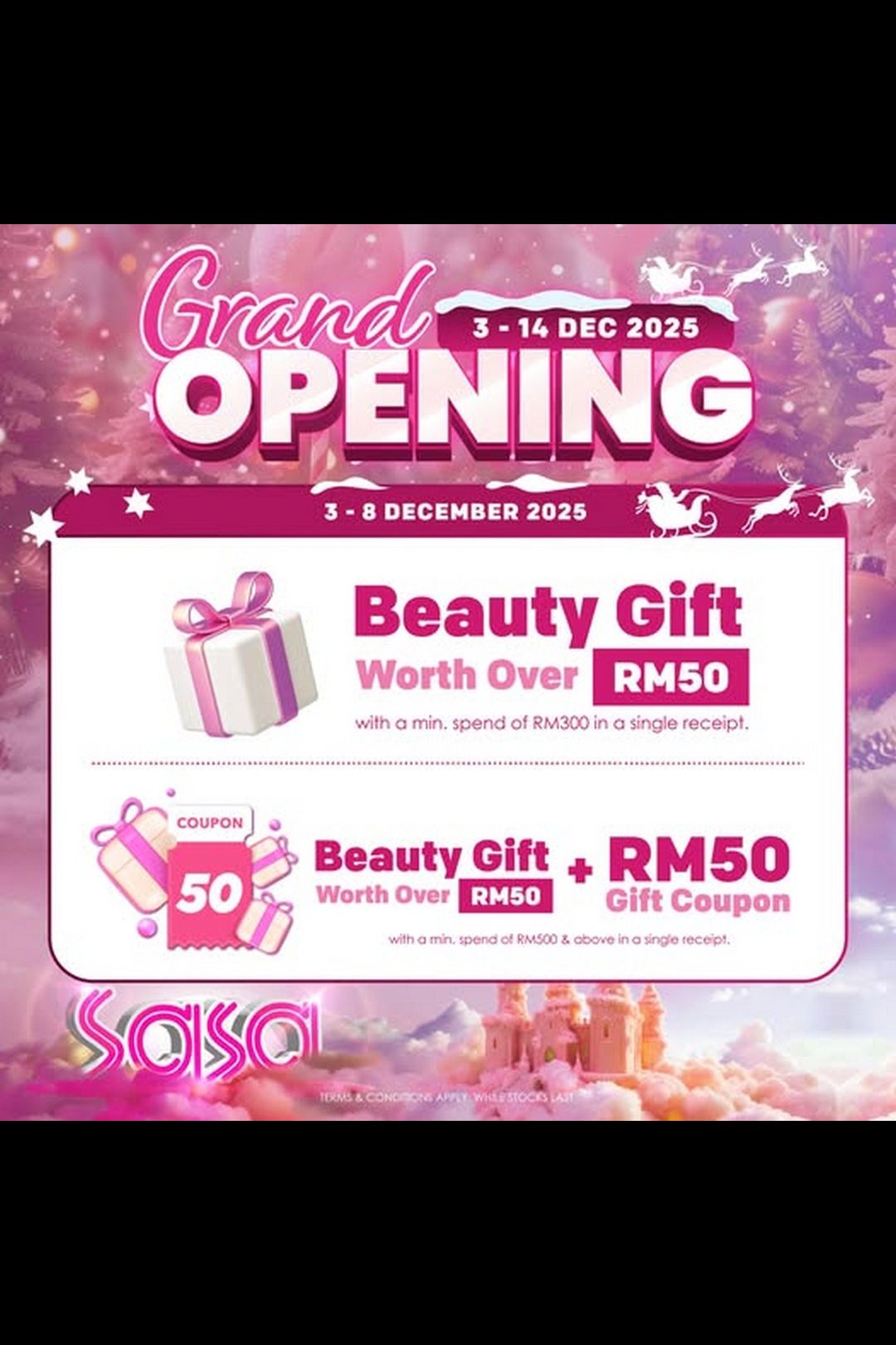  SaSa Grand Opening Rewards at LaLaport BBCC!