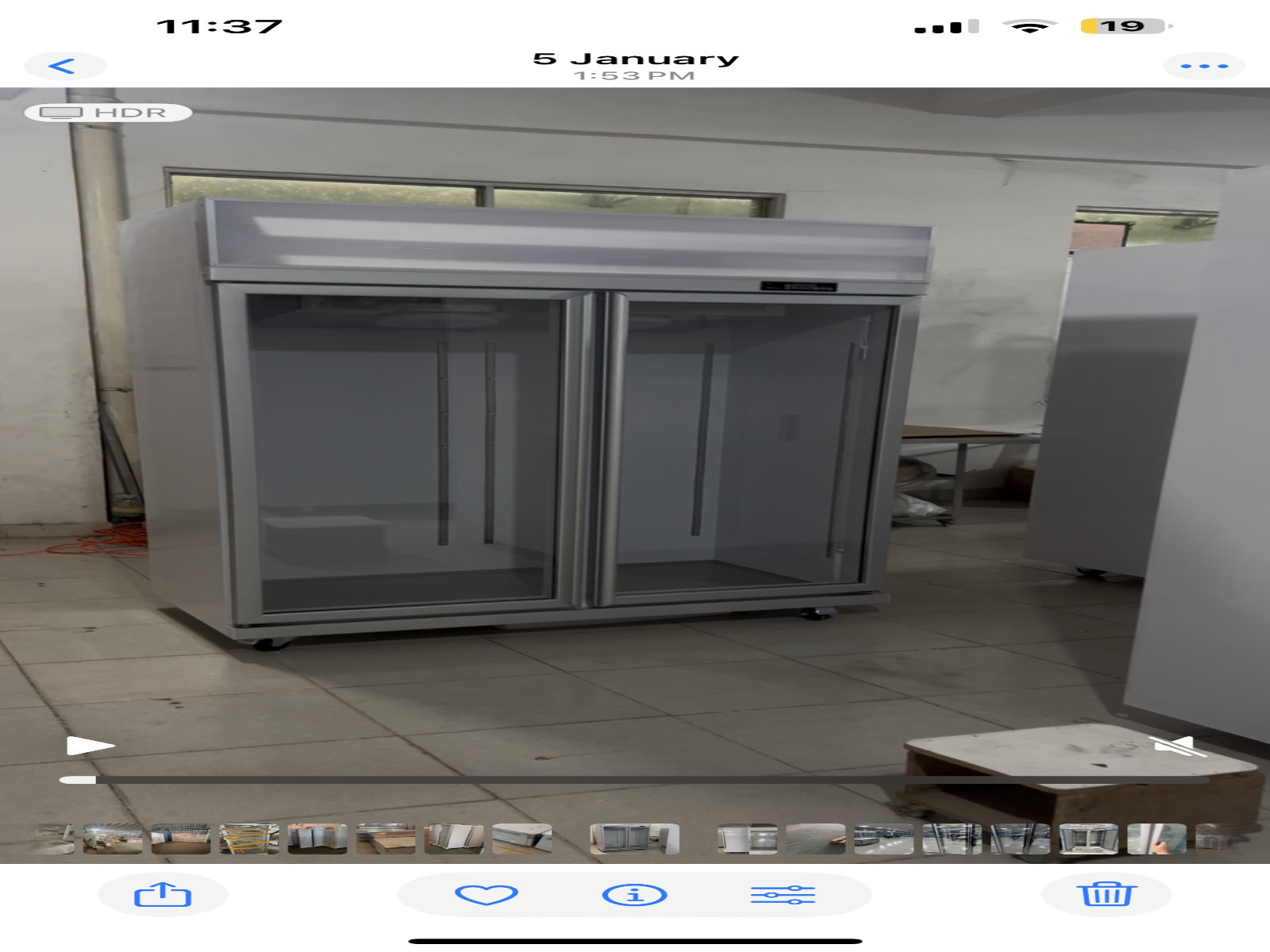 two door display chiller